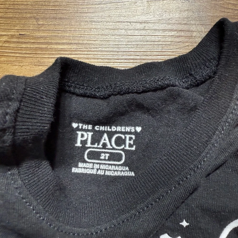 The Children's Place | Toddler Halloween Black Long Sleeve Cat Tee | 2T